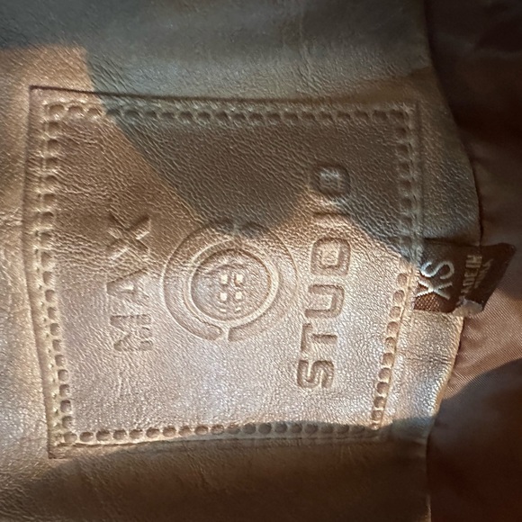❄️ Max Studio Moto Faux leather jacket XS - Picture 10 of 12